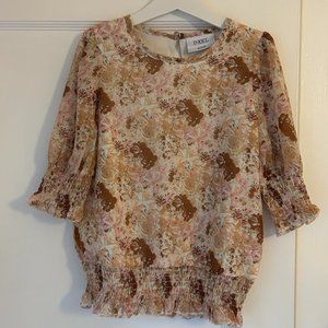 Girl's flower print top, Danish D-XEL, (8 yrs/128cm)